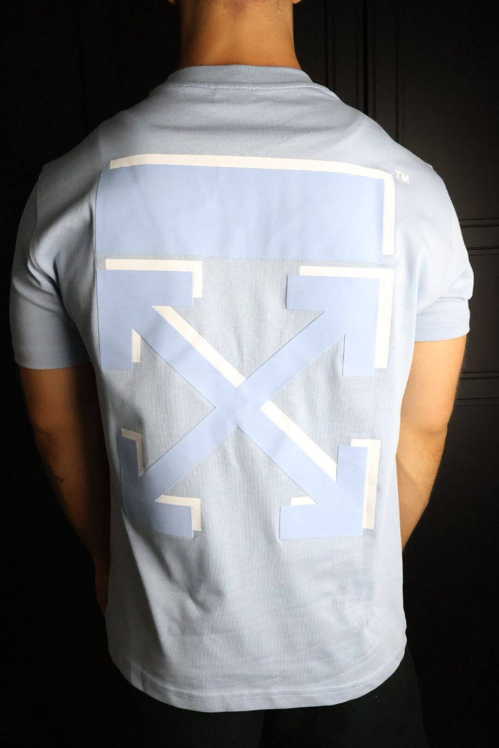 Majica Off-White kratki rukavi plava