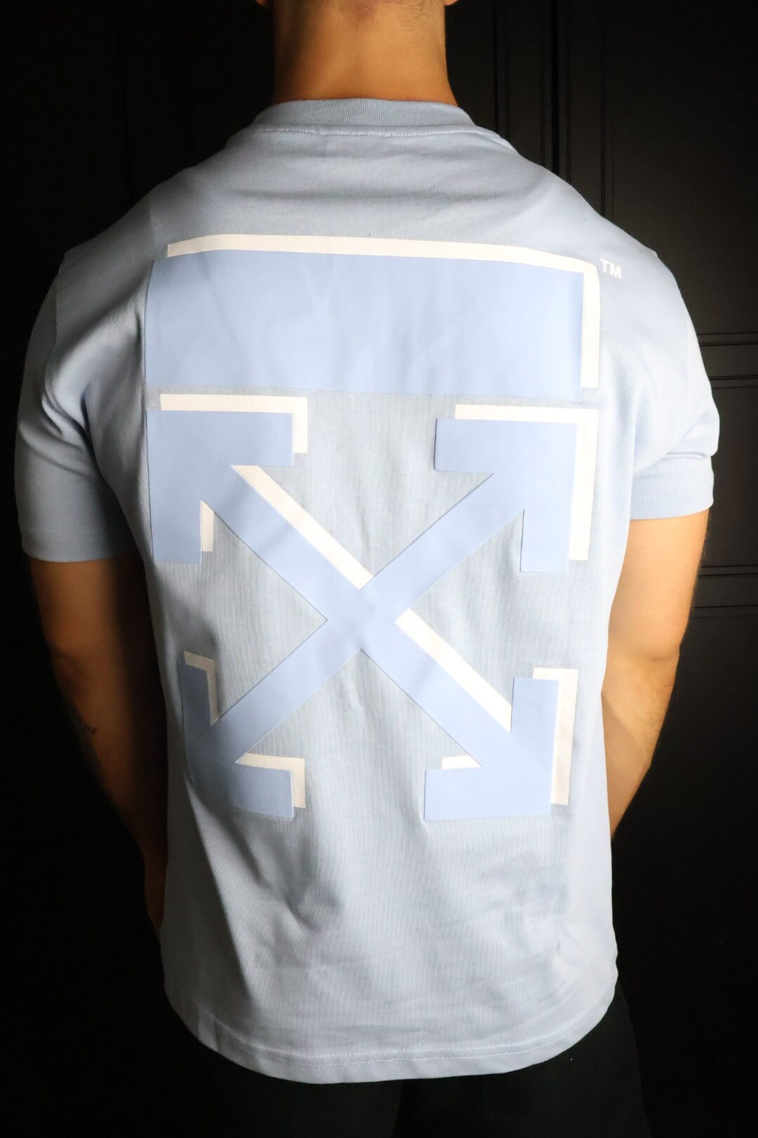 Majica Off-White kratki rukavi plava