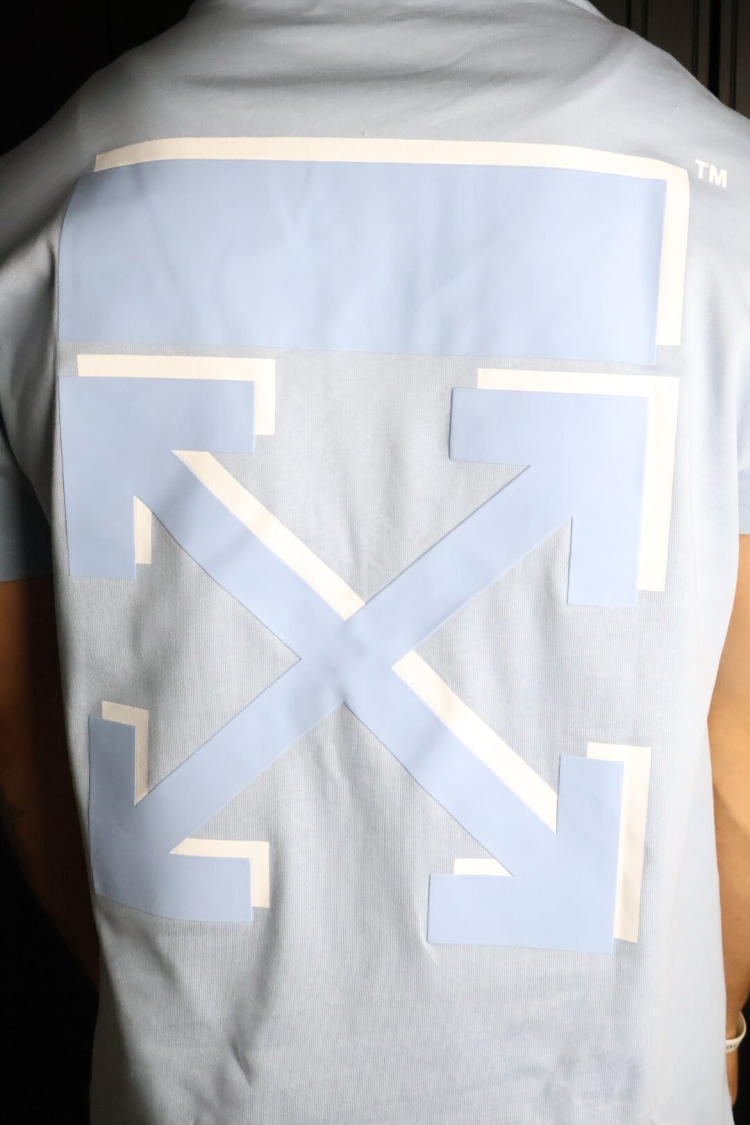 Majica Off-White kratki rukavi plava