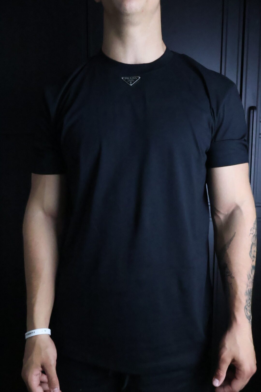 Majica Prada kratki rukavi crna