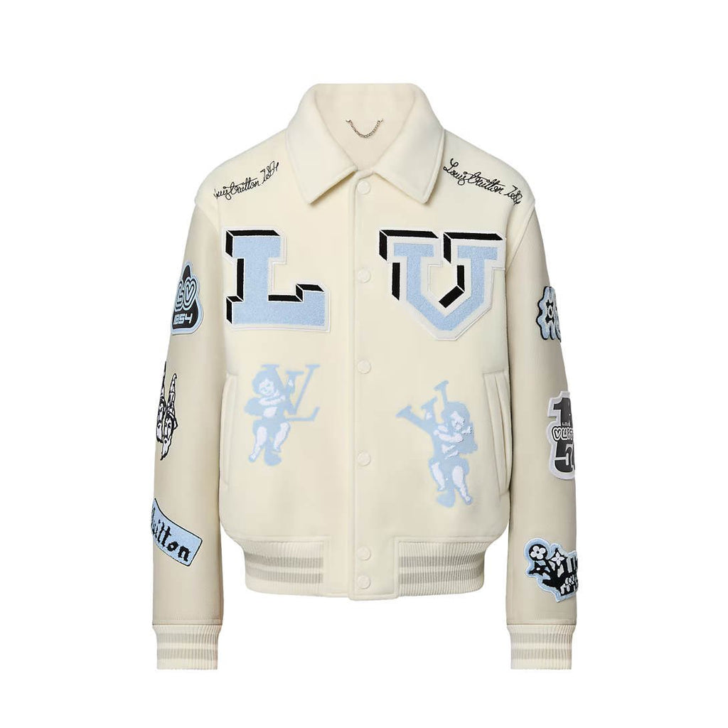 Louis Vuitton muška jakna Beige Cream w/patches