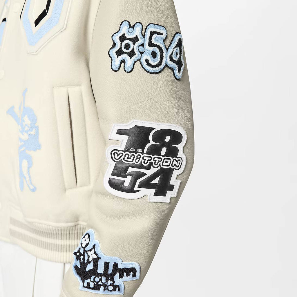 Louis Vuitton muška jakna Beige Cream w/patches