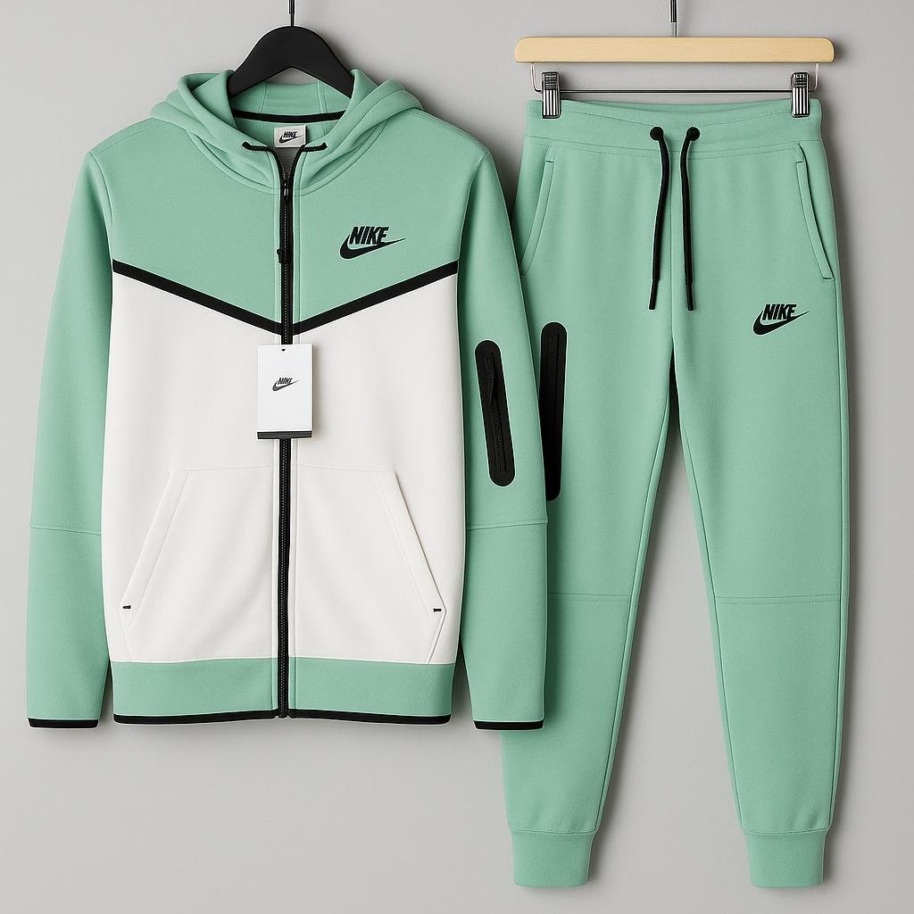 Nike Tech Fleece "Light Green White"