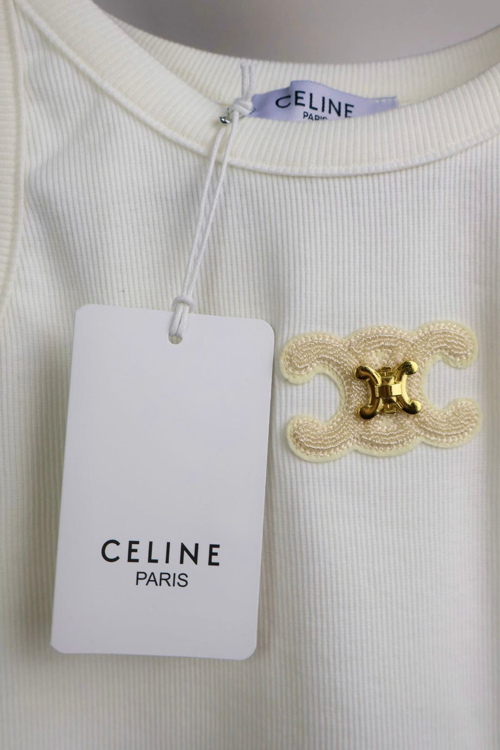 Celine majica bez rukava / White