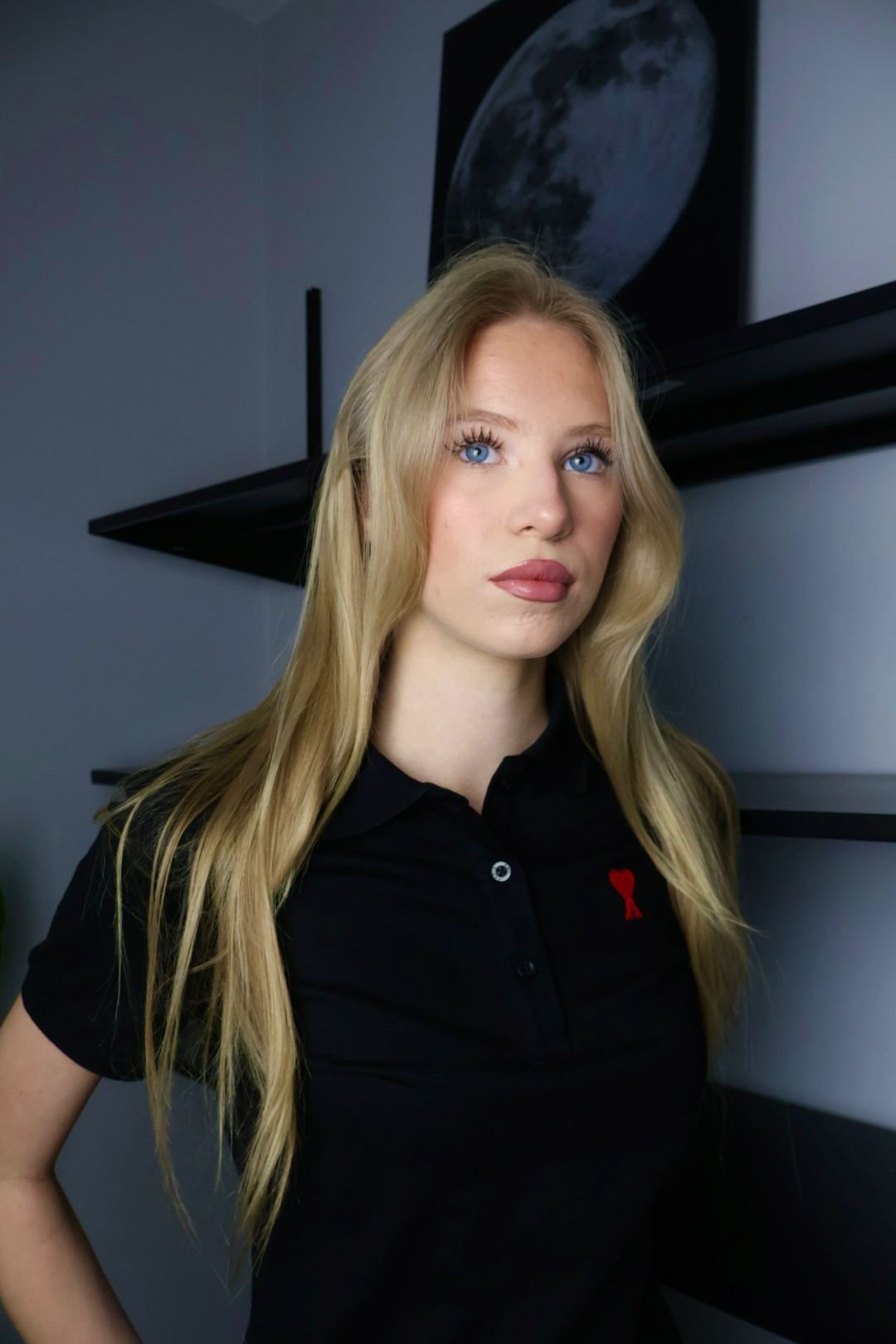 Ami majica / Black / Red Logo