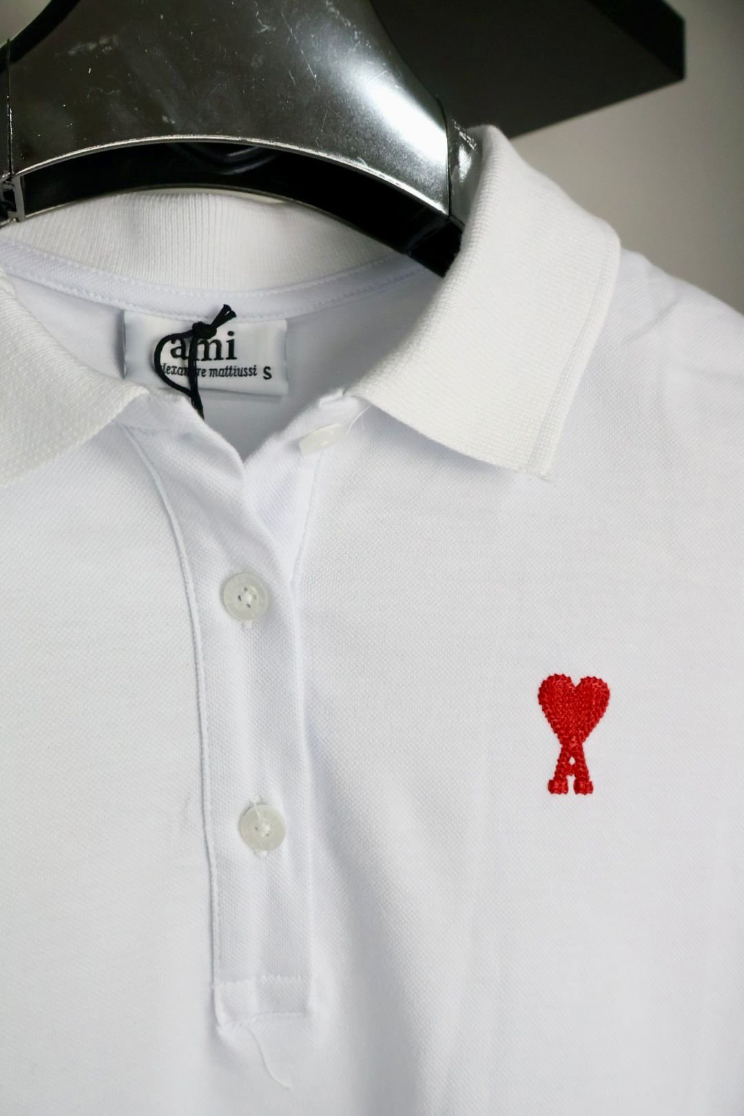 Ami majica / White / Red Logo
