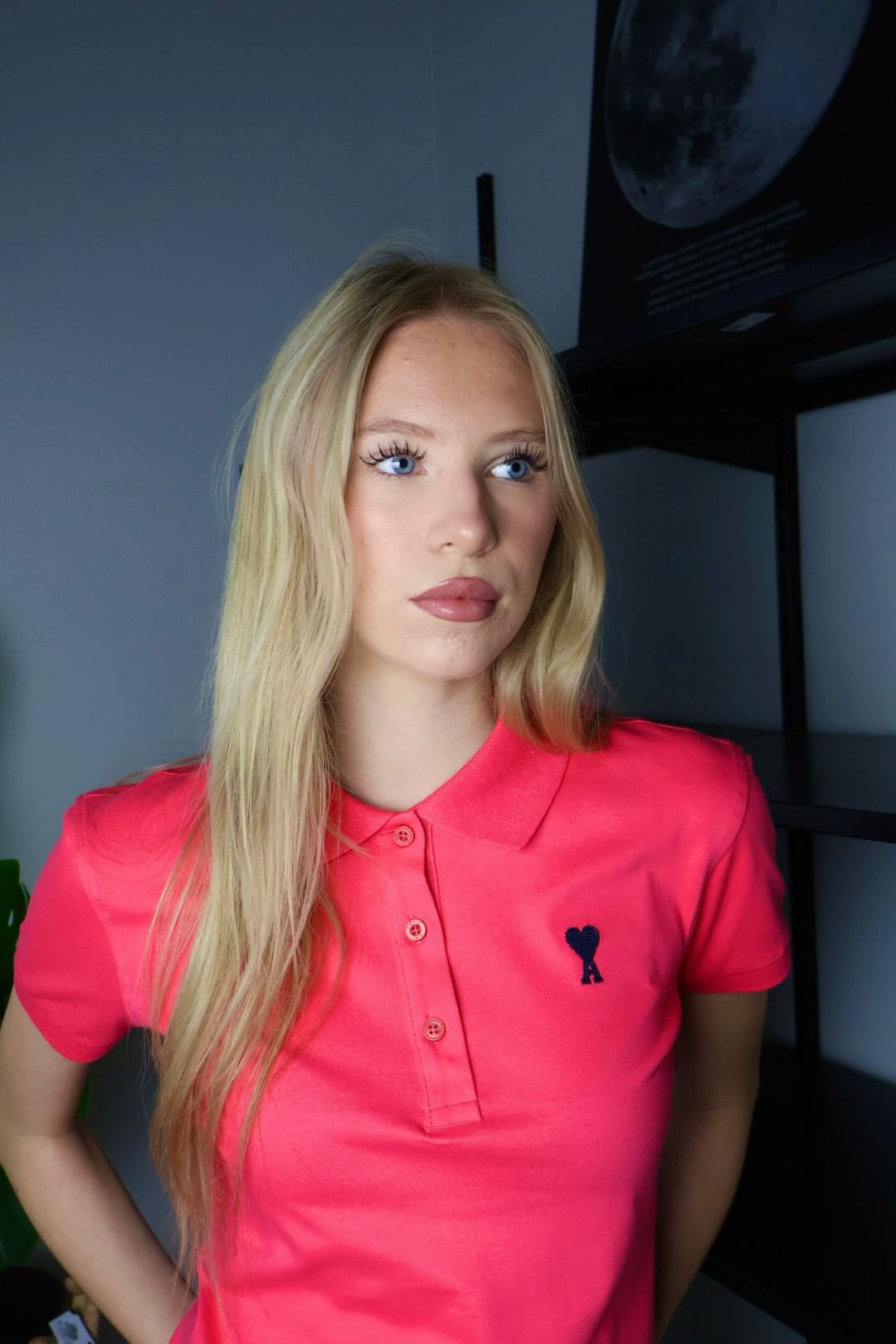Ami majice / Pink / Black Logo