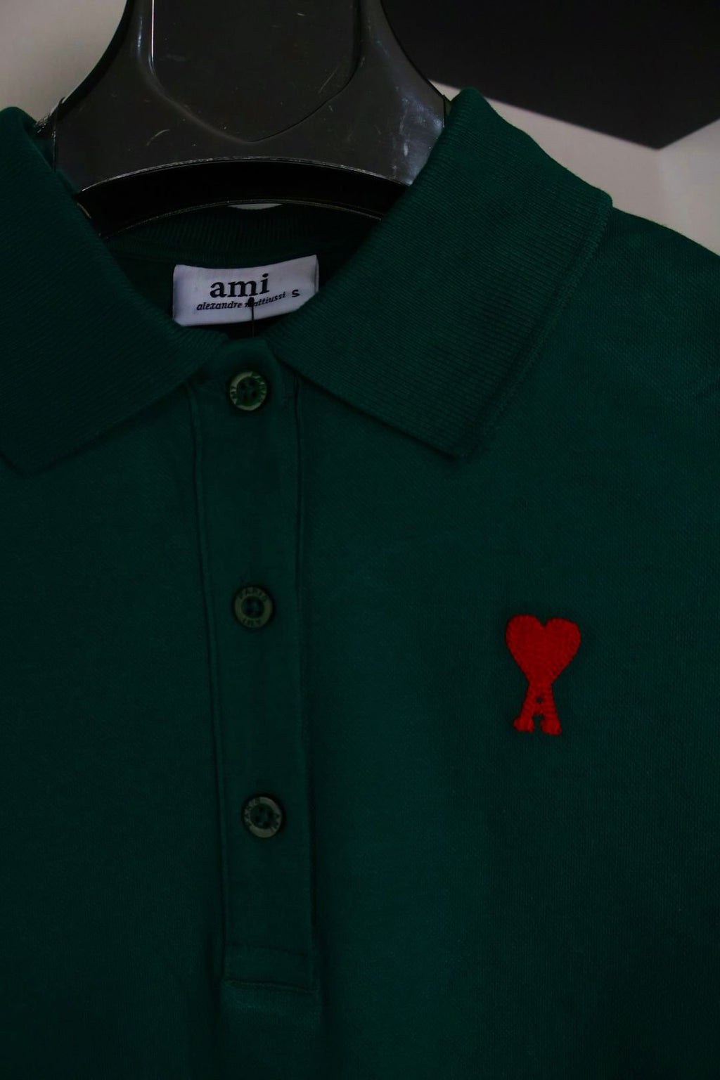 Ami majica / Dark Green / Red Logo