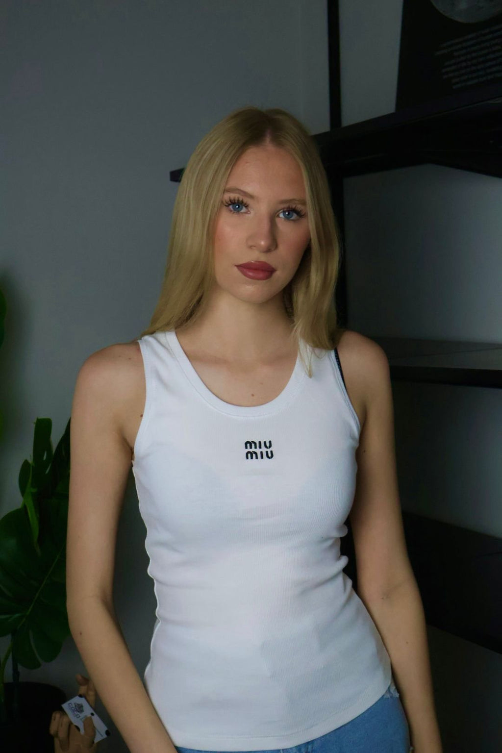 Miu Miu majica bez rukava / White