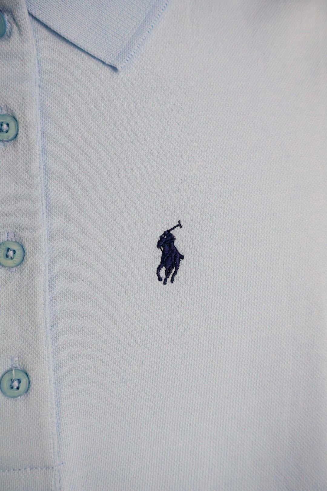 Saint Laurent haljina / Light Blue / Black Logo