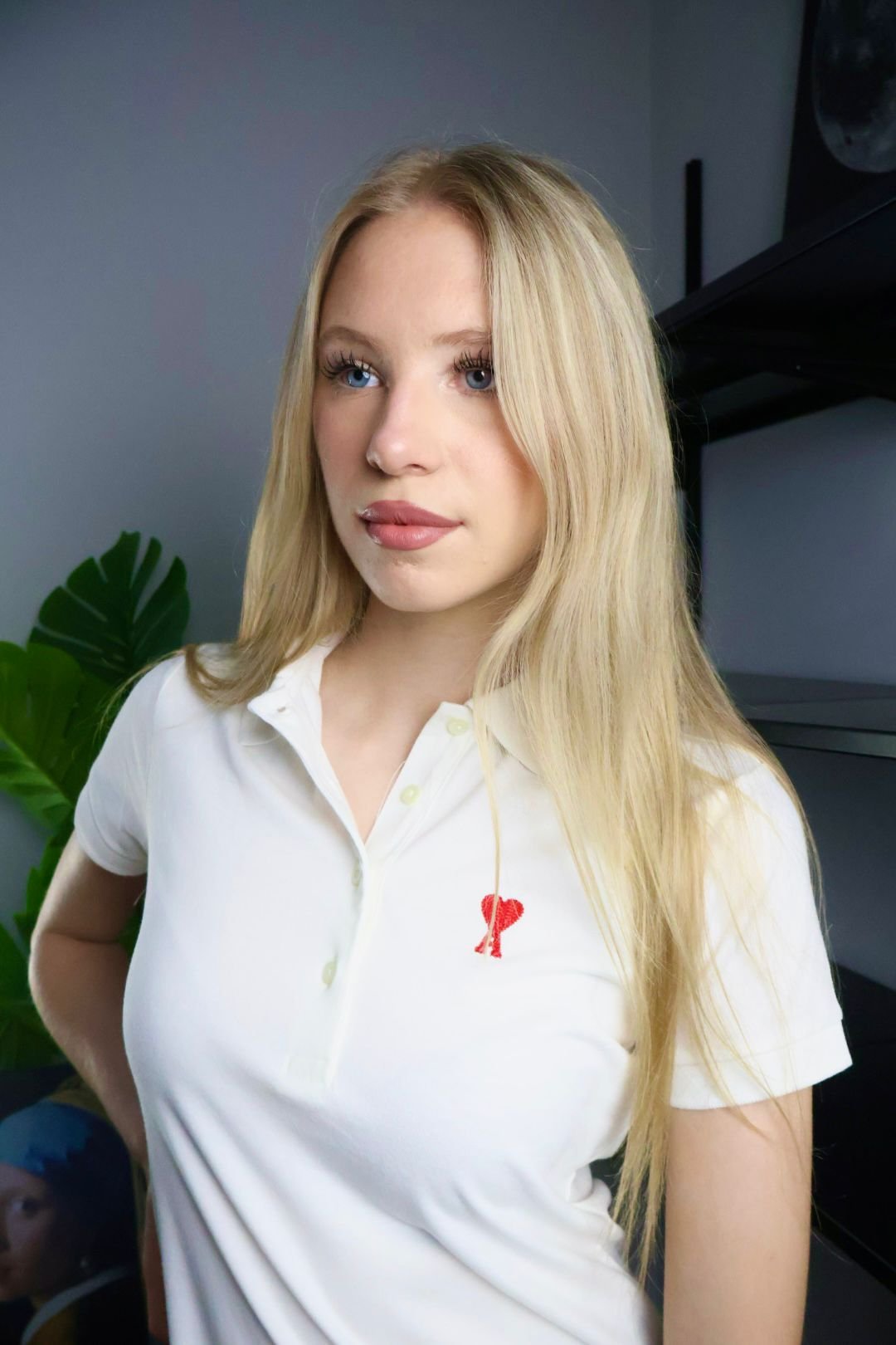 Ami haljina / White / Red Logo