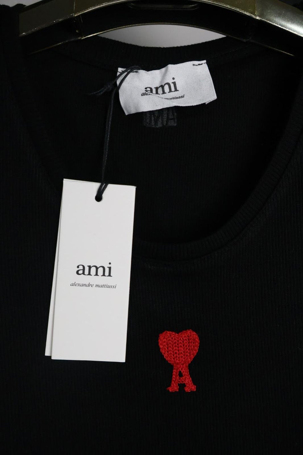Ami majica bez rukava / Black / Red Logo