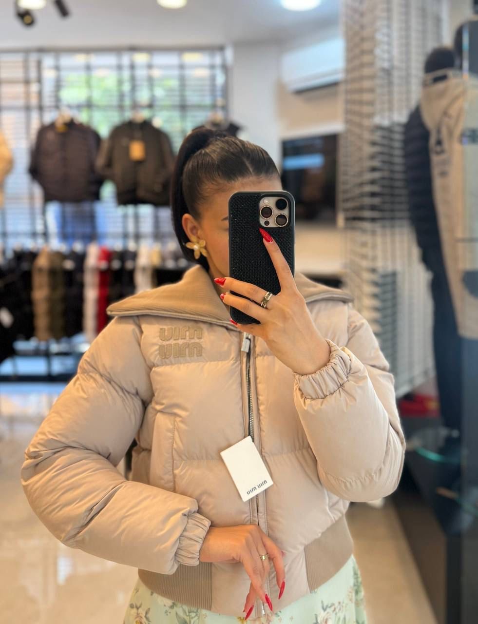 Miu Miu Beige Down Jakna