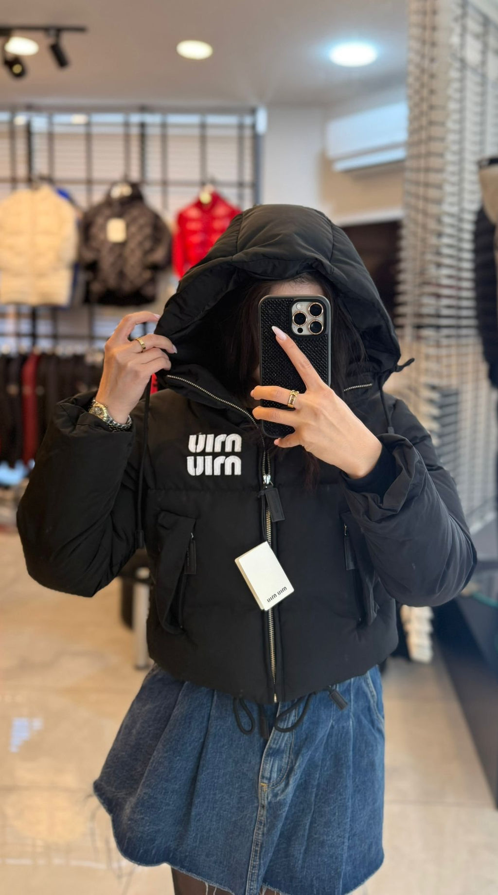 Miu Miu Black Down Jakna