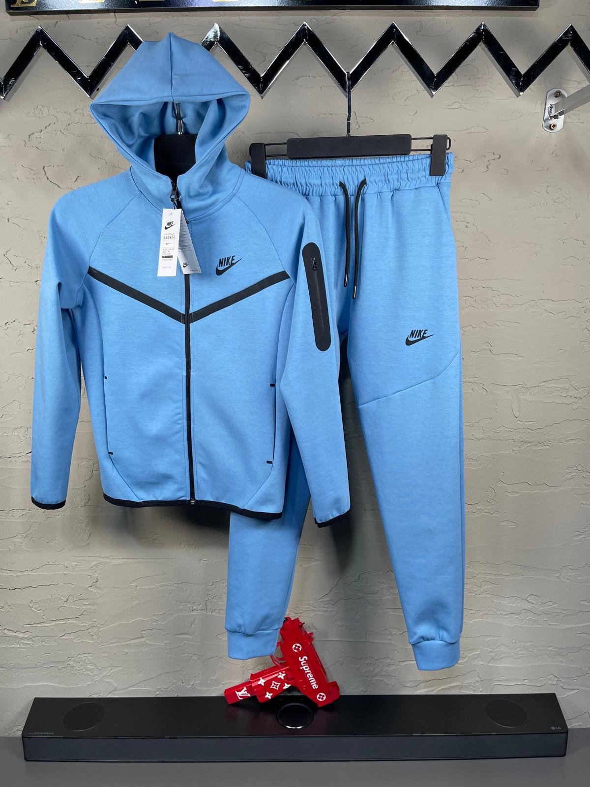 Komplet Nike Tech Fleece "Light Blue" Kids