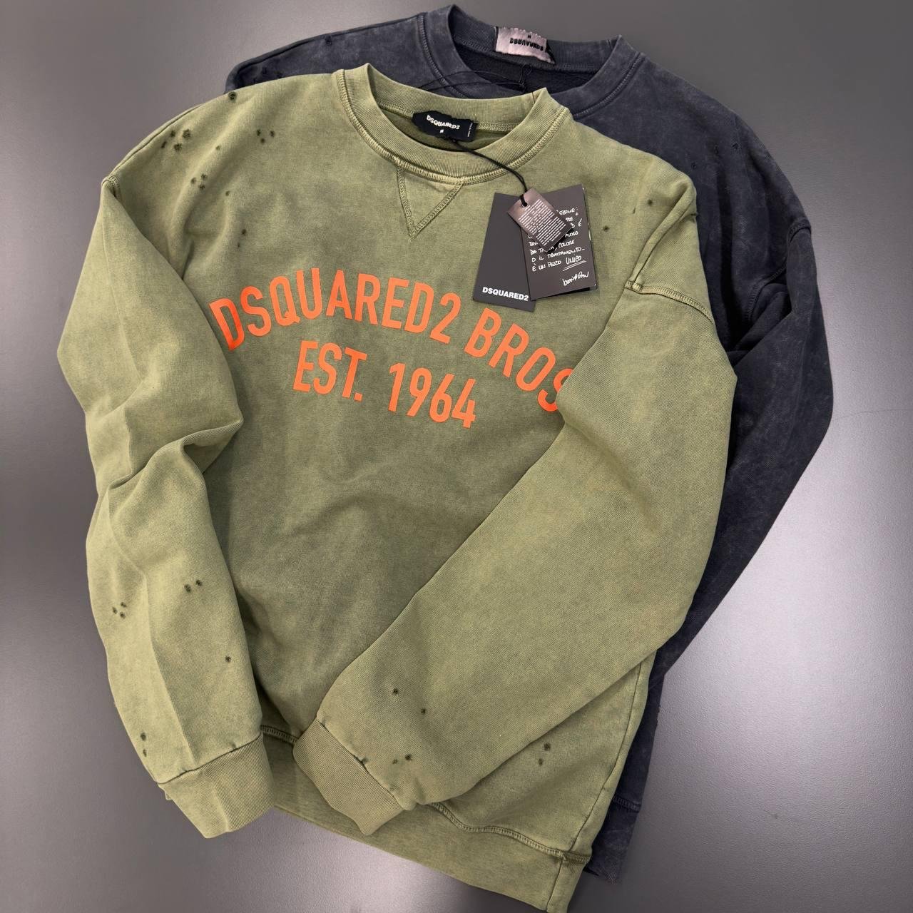 Dsquared2 Majica dugih rukava "Olive Green"