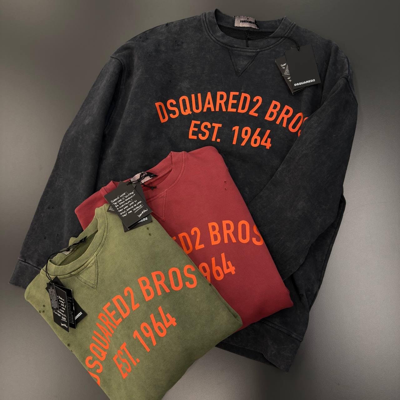 Dsquared2 Majica dugih rukava "Olive Green"