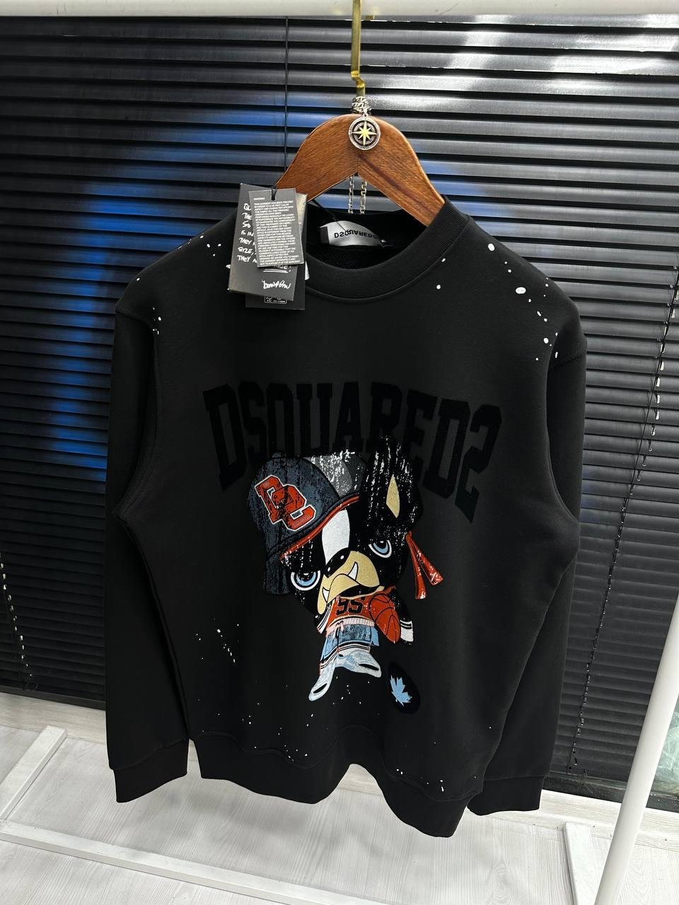 Dsquared2 Majica dugih rukava "Black"