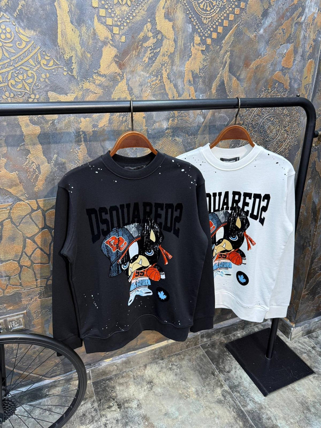 Dsquared2 Majica dugih rukava "Black"