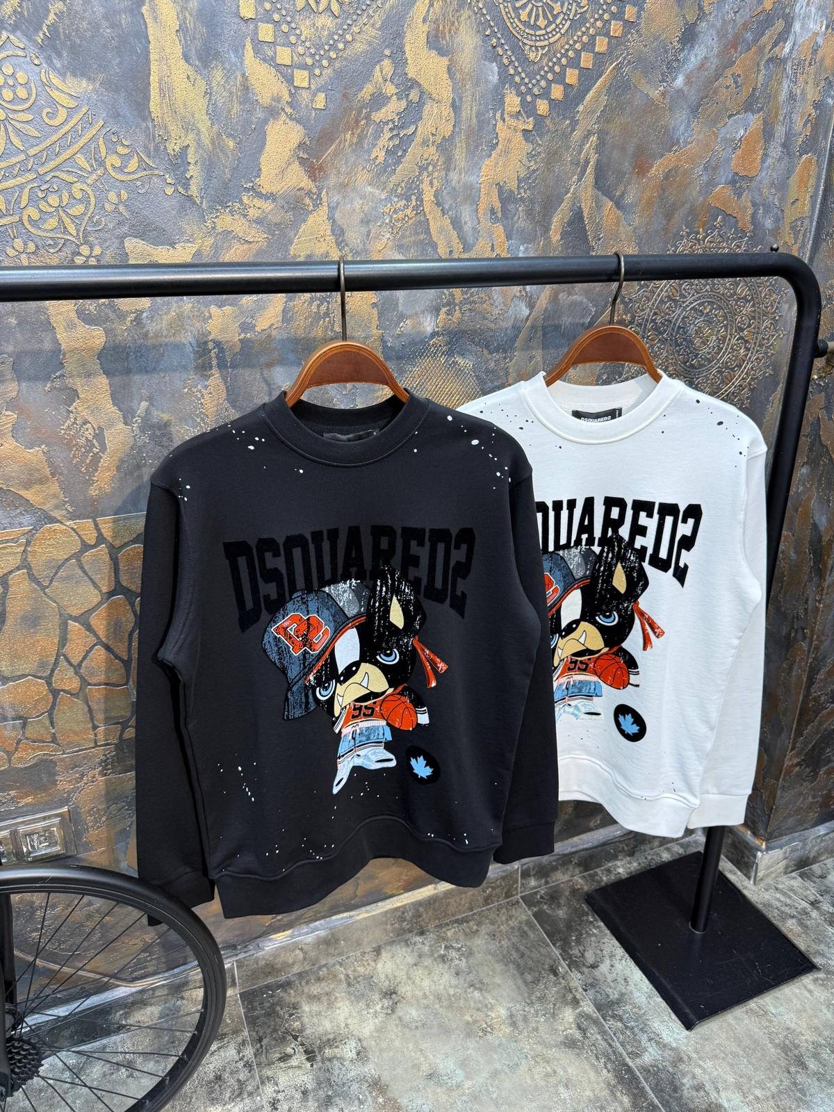 Dsquared2 Majica dugih rukava "Black"