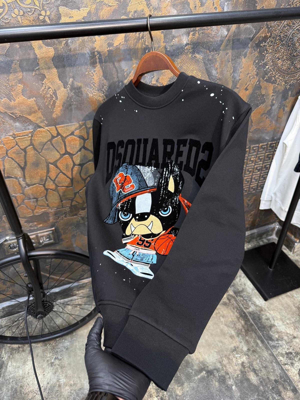 Dsquared2 Majica dugih rukava "Black"