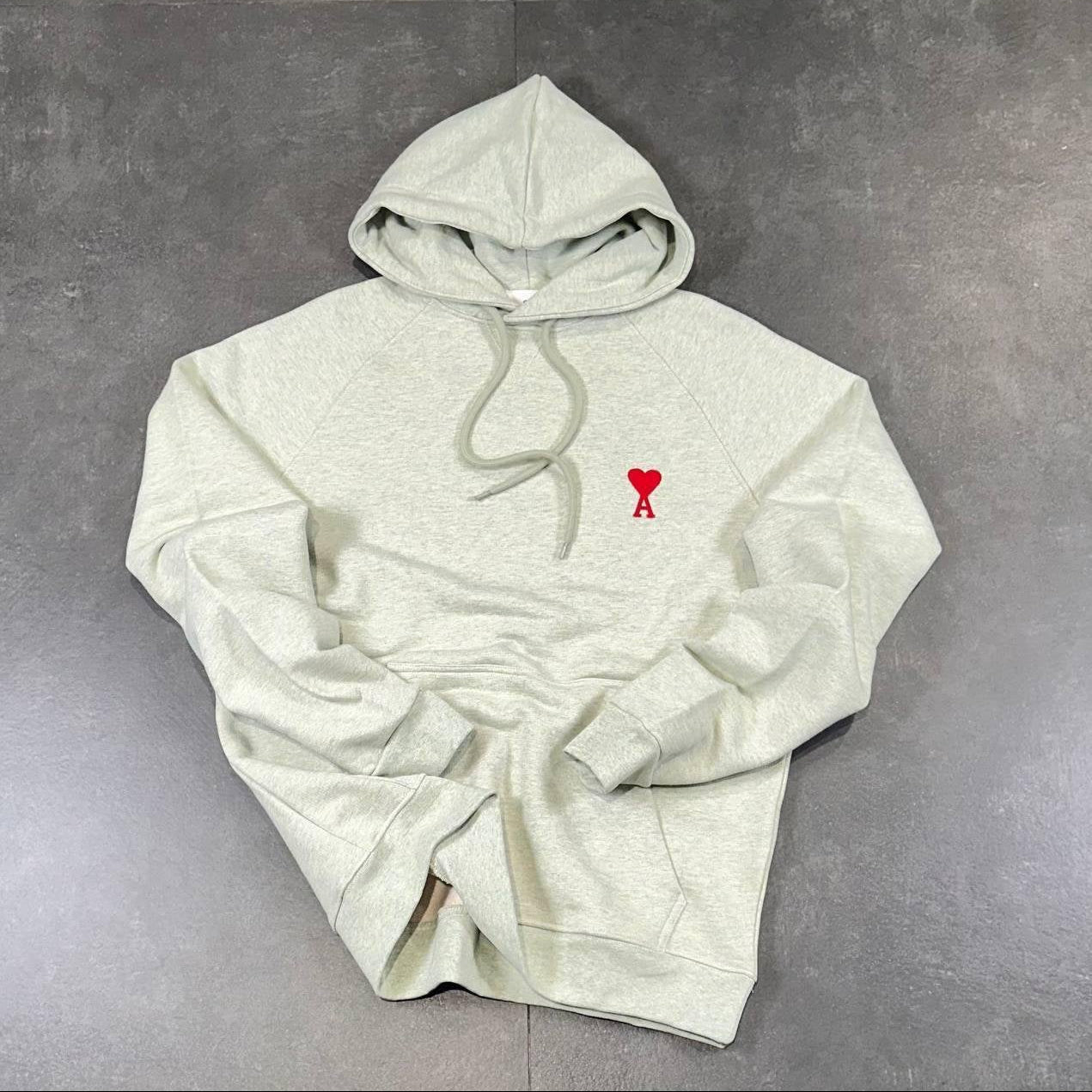 Hoodie Ami Paris - siva