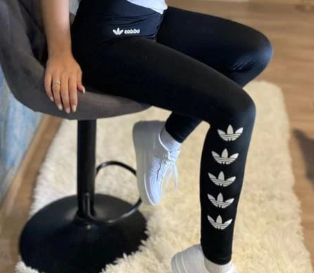 Tajice Adidas "Black" bez pruga