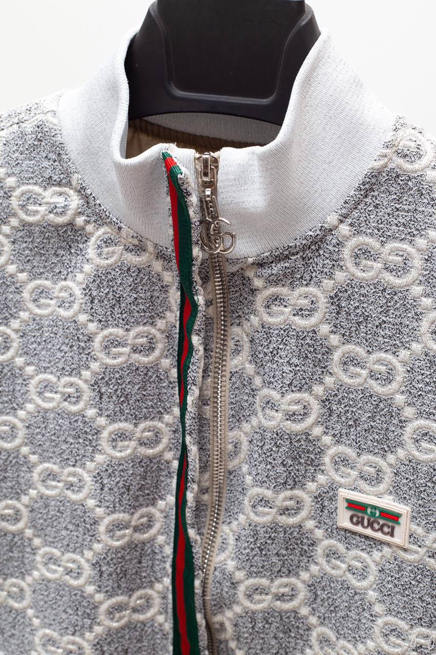Tanka Jakna Gucci "White, Grey - Red, Green"