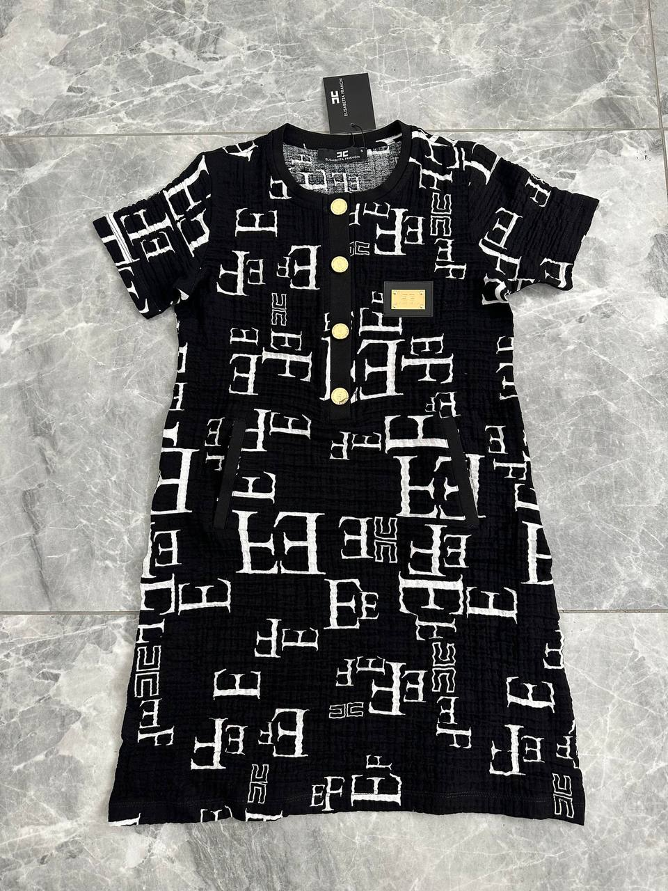 Haljina Elisabetta Franchi "Black, White - Golden" V2