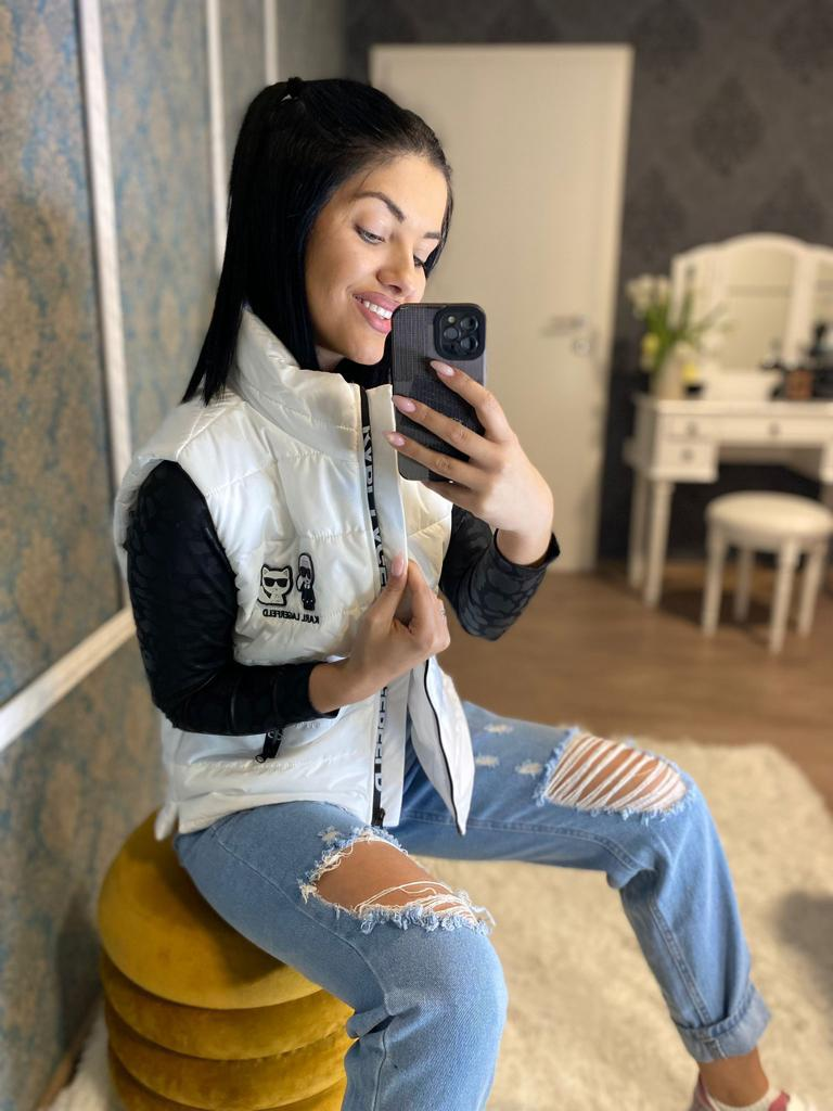 Prsluk Karl Lagerfeld "Black White"