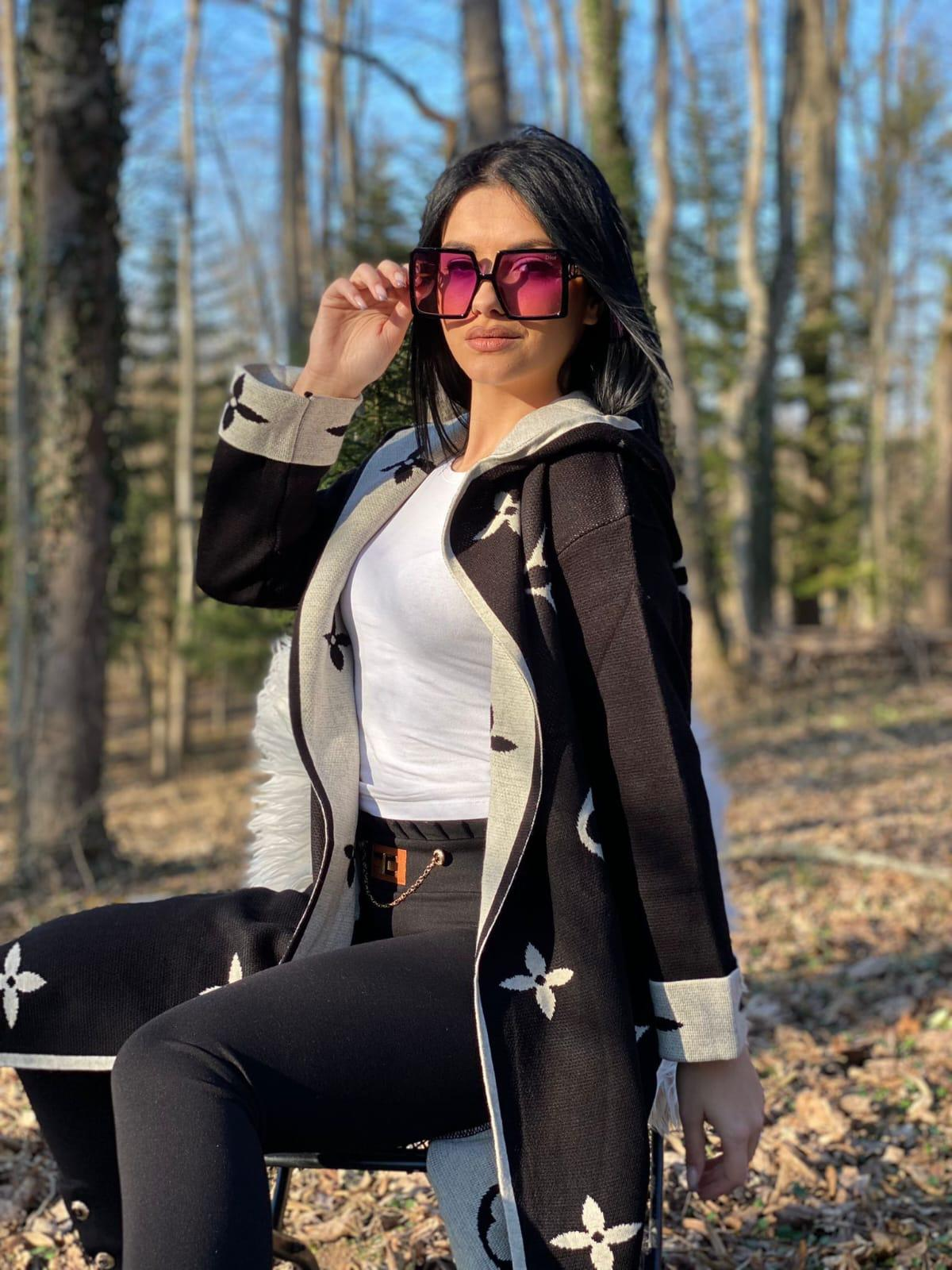 Kardigan Louis Vuitton "Black - White"