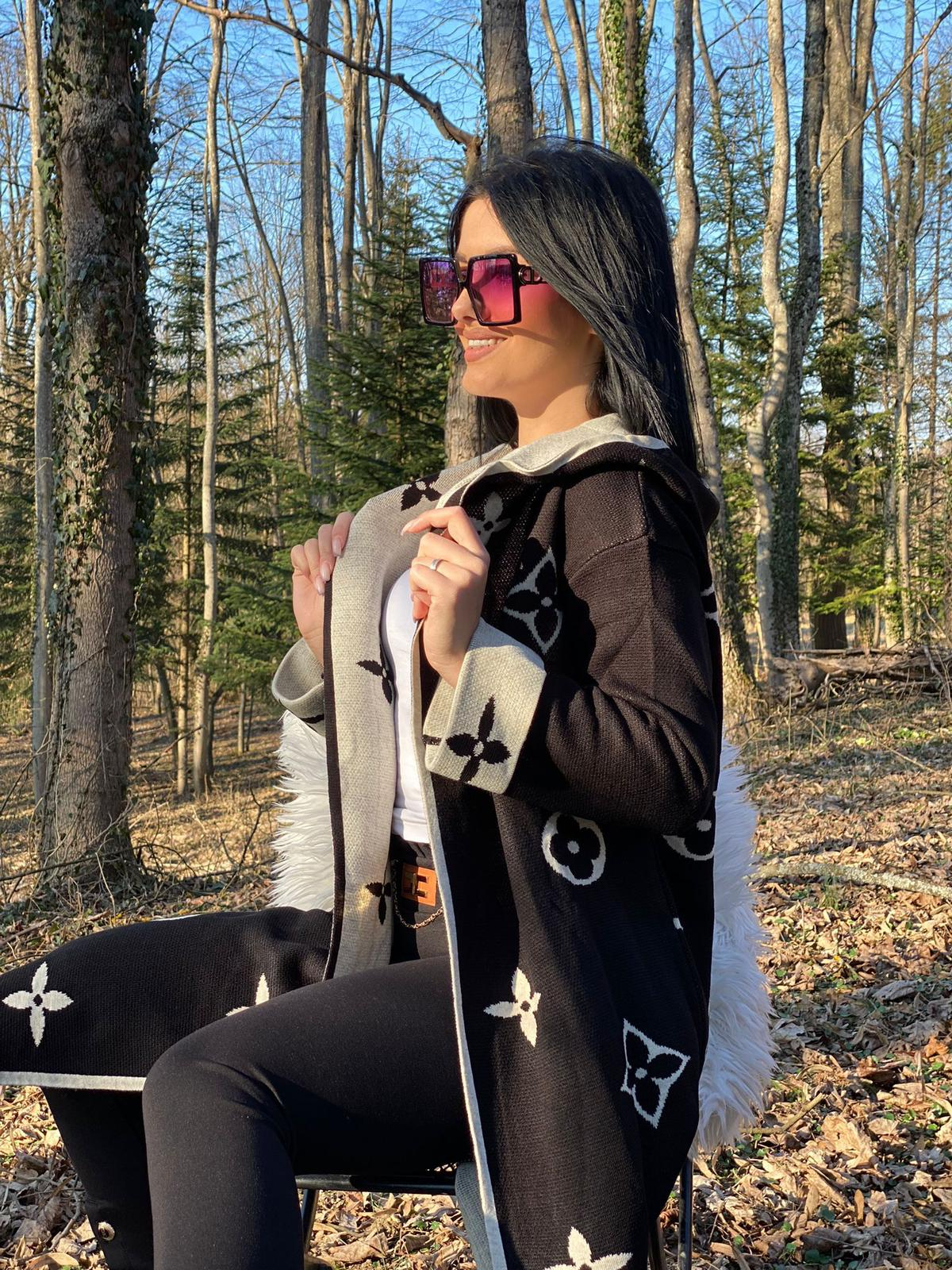 Kardigan Louis Vuitton "Black - White"