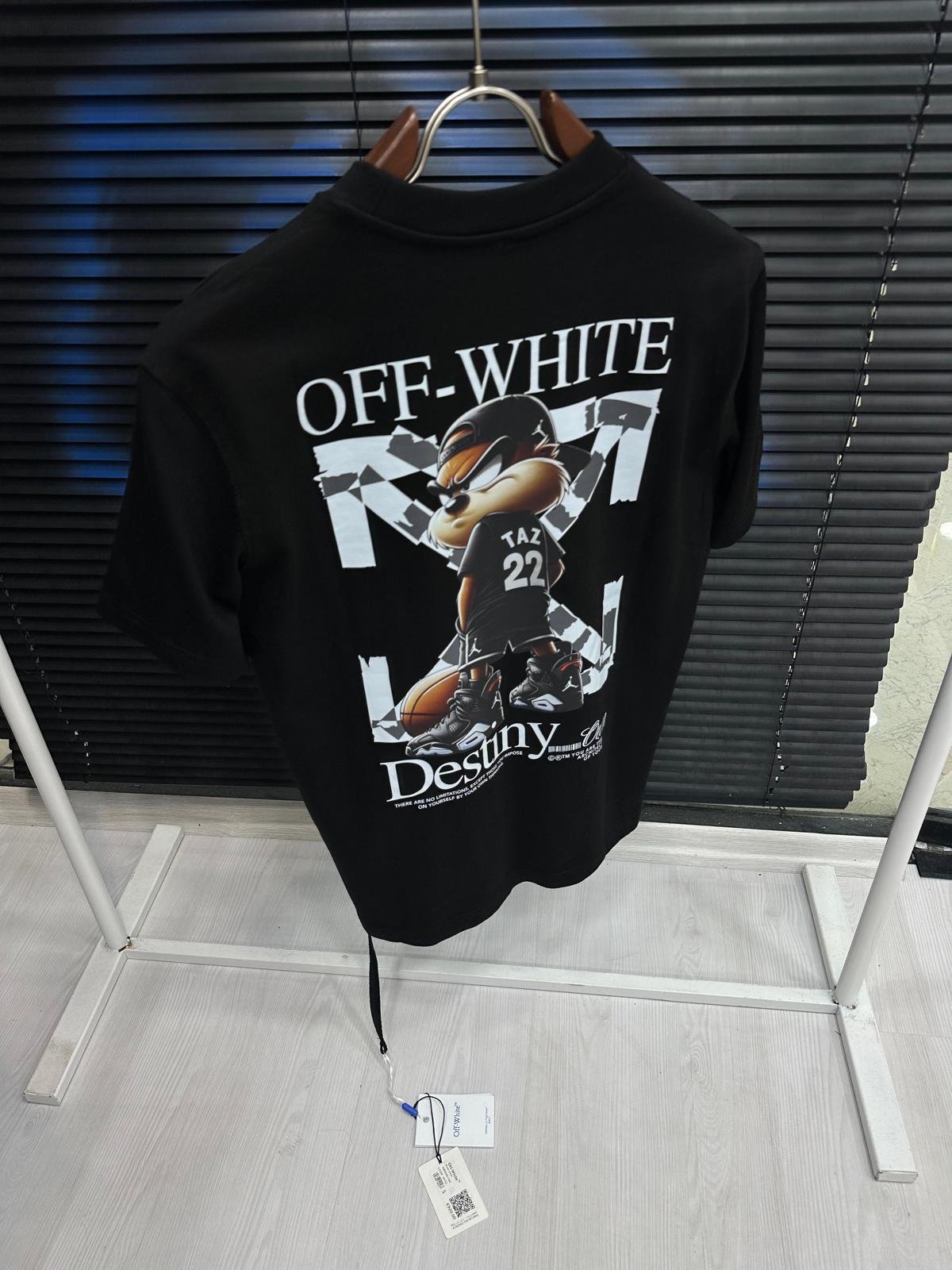 Majica Off-White kratki rukav crna Destiny